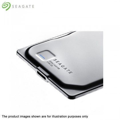 Seagate Seven 500GB Portable External Hard Drive (Silver)